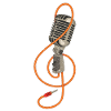 Retro mikrofon vintage karaoke sanger DJ gave
