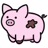 Mignon petit cochon