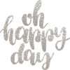 Glittering lettering for holidays