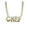 CHEF gold chain