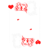 Heart lady playing card