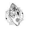NO - Ouija and hand - black