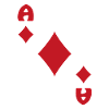 Playing card ace of diamonds