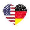 USA Germany America Flag Gift