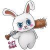 Bunny menace - mignon et grossier