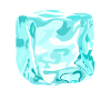 cube ice cyan