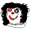 Grinning monster
