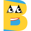 The yellow B