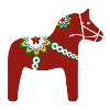 Swedish horse red