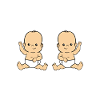 Twin babies