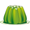 green jelly dessert