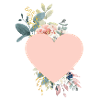 Customizable heart flowers