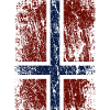 Norwegian flag upright (dark)