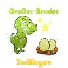Großer Bruder Zwillinge Dinosaurier Nachwuchs