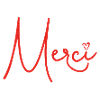 Merci mit Herz Rot – Dankeschön Design