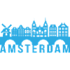 Skyline Amsterdam Holland landmark gift