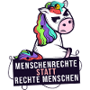 Menschenrechte mit Einhorn