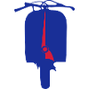 Electric Blue Canister Silhouette
