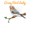 Zebra Finch disant Pinson drôle