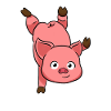 Pig handstand