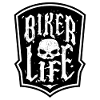 Biker moto motos crâne déclaration