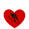 Ski Jumping Heart Ski Jumping Ski Flying Ski Jump