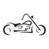 Motorbike line drawing