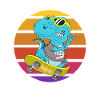 Skater dinosaur TRex