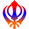 Tri colour khanda