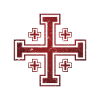 Jerusalem cross grunge style