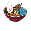 Kat kawaii katte ramen nudelsuppe manga