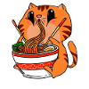 Anime Kawaii Cats Cat Ramen Noodle Soup Manga