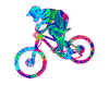 Tropical mountain bike downhill freeride