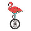 Unicycle, unicycle flamingo