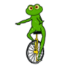 Monocycle, grenouille monocycle