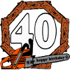 40th Birthday,Chainsaw,Firewood,40 Years (25)
