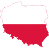 Poland map flag svg