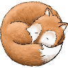 Der Fuchs macht ein Nickerchen