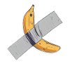 Banana Sticked with Tape