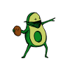 Avocado Bansky Kern Geschenk