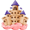 Fairytale Castle Wonderful Pink Cloud
