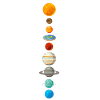 Flat Earth solar system gift