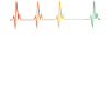 Retro skateboarding heartbeat