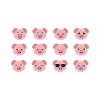 Funny pig faces.