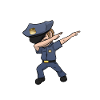 Dabbing cop Dab police