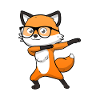Fuchs Dab Dabbing Füchsin