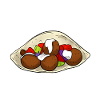 Falafel kebab