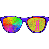 Cap mit Brille