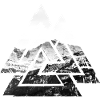 Valknut, Symbol von Odin - Mit Gebirge