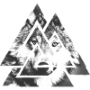 Valknut, symbole d’Odin - Avec Wolf